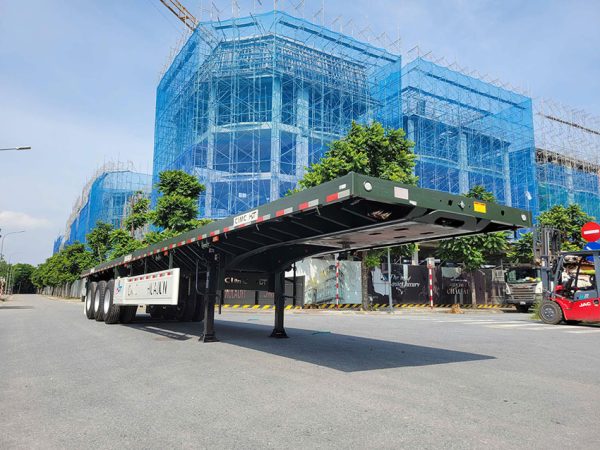Mooc sàn 45 feet CIMC Huajun lốp không săm