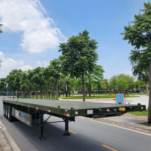 Mooc sàn 40 feet CIMC Huajun - Mooc sàn 12,4m lốp không săm